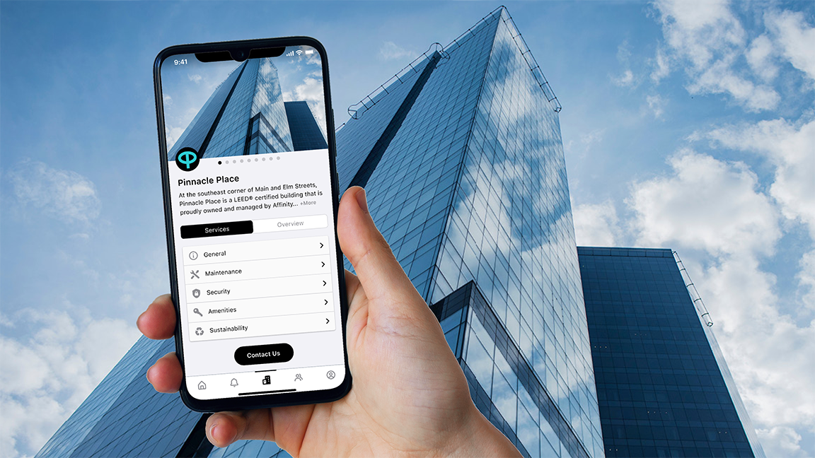 8:45 AM Access the services available in your building 🏢