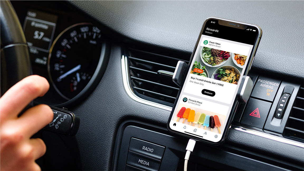 8:30 AM Receive a Reward offer on the way to the office 🏆